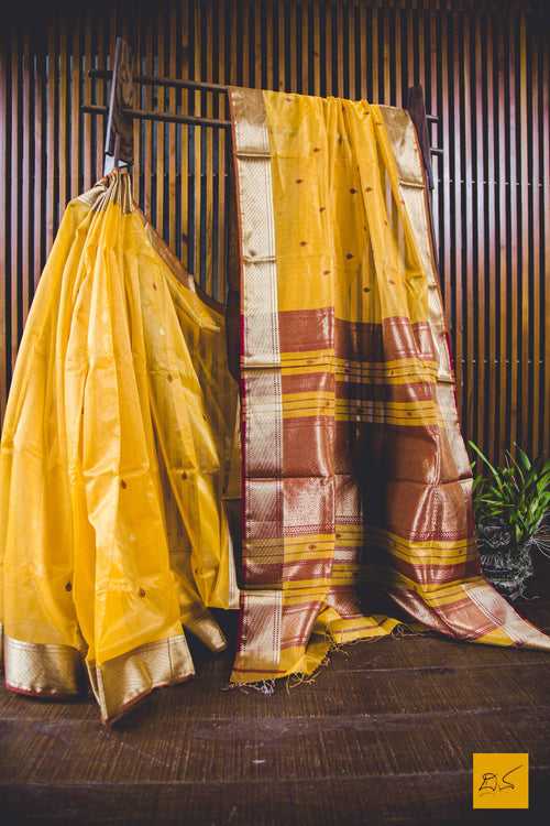 Ritu maheshwari tissue silk cotton handwoven saree
