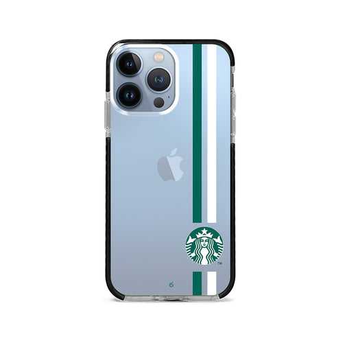 Starbucks Stripes Printed Case (Transparent-Silicon)