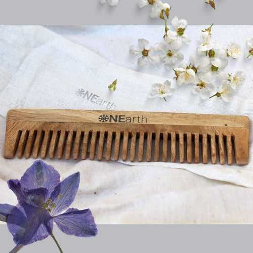Organic Neem Wood Combs - Pack of 1