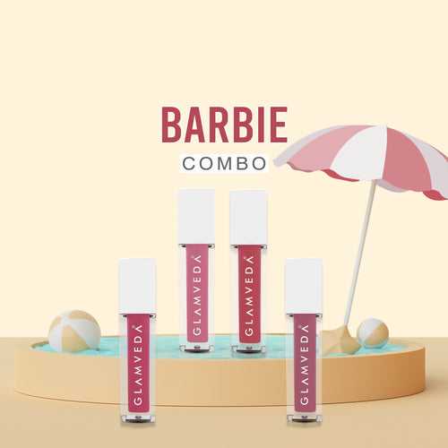 Glamveda X Rashami Desai Mini Liquid Lipstick Barbie Combo 4.8ml