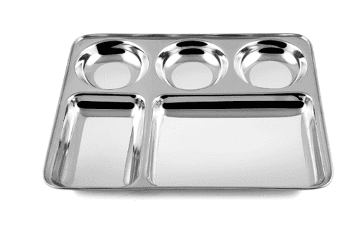 PNB Kitchenmate Stainless Steel 5 in 1 Portion Tray (Round)