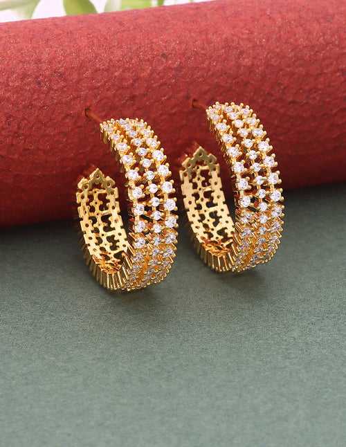 Designer Zirconia Bali Earrings