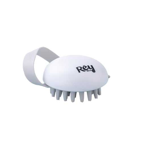 Rey Naturals Hair Scalp Massager Shampoo Brush for Men and Women -Hair Growth, Scalp Care, and Relaxation - Soft Bristles for Gentle Massage - Pink Color (Pink) (White)