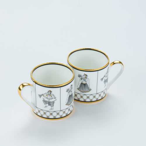 KAUNTEYA Gift Set BYAH Set Of 2 Mini Tea Mugs