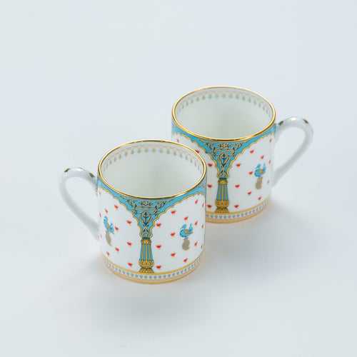 KAUNTEYA Gift Set DASARA Set Of 2 Mini Tea Mugs