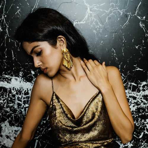 Shikhara Earrings In Gold
