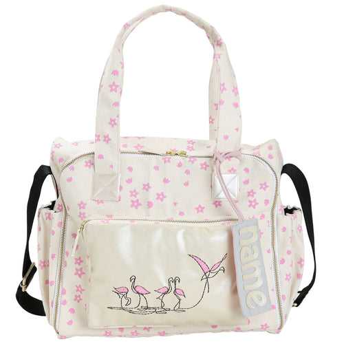 Organic Flamingo Diaper Bag