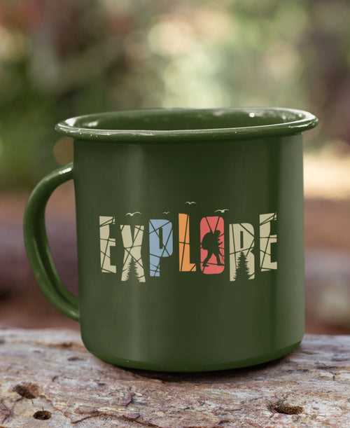 Explore Enamel Mug