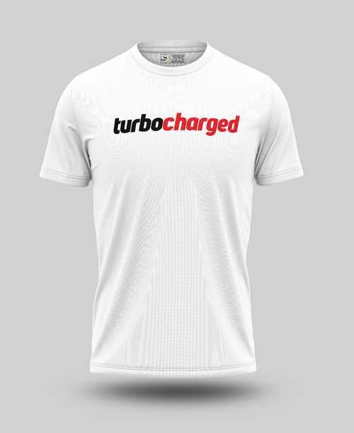 Turbocharged White T-Shirt