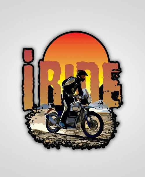 I Ride Sticker
