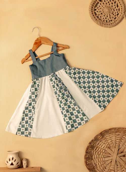 Aria Green Patch Dress