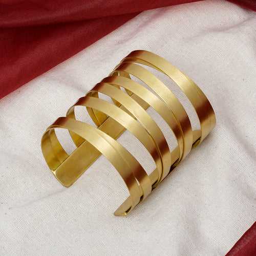 Teejh Pranjalika Gold Cuff Bracelet