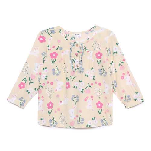 Baby Girls Round Neck Printed Exclusive Top