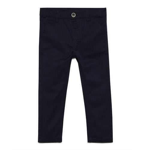 Baby Boys Herringbone Textured Stretch Pant