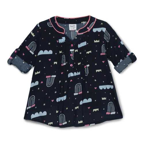 Baby Girls Classic Navy Top