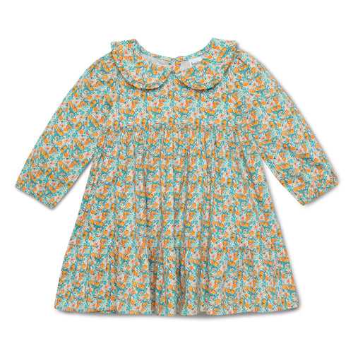 Baby Girls Peter Pan Collar with Full Sleeve Dress