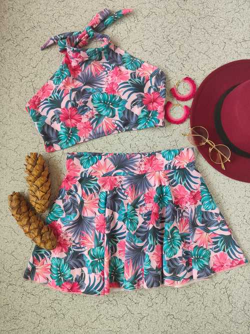 Tropical Blossom Delight Swimwear