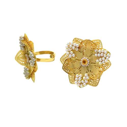 Gold Sunflower Ring