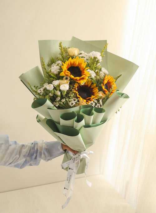 Sunny Sage Hand Bouquet