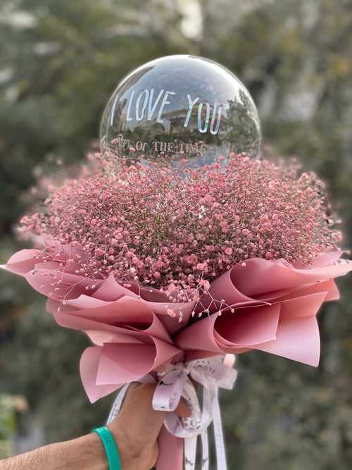 Mini Hand Bouquet with customisable balloon