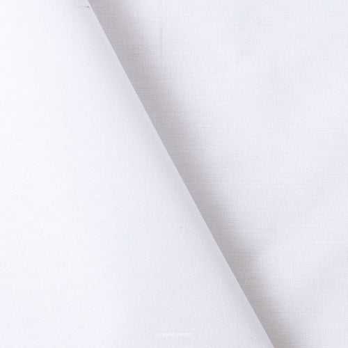 Snow White Color Pure Cotton Linen Fabric (Width 52 Inches)