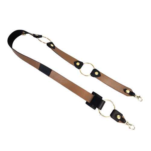 Reversible Strap Belt- Tan and Black