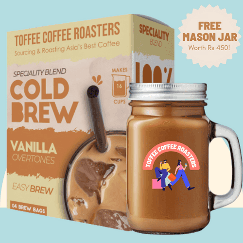 Vanilla Cold Brew Bags | Free Mason Jar
