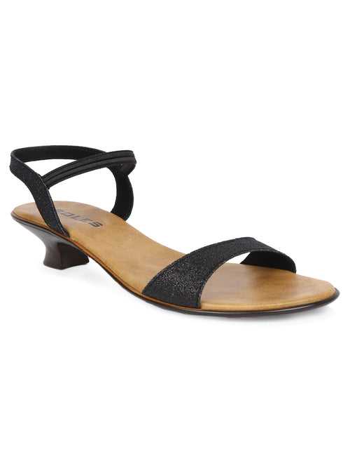 SOLES Classic Black Heels Sandals - Timeless Elegance for Any Outfit
