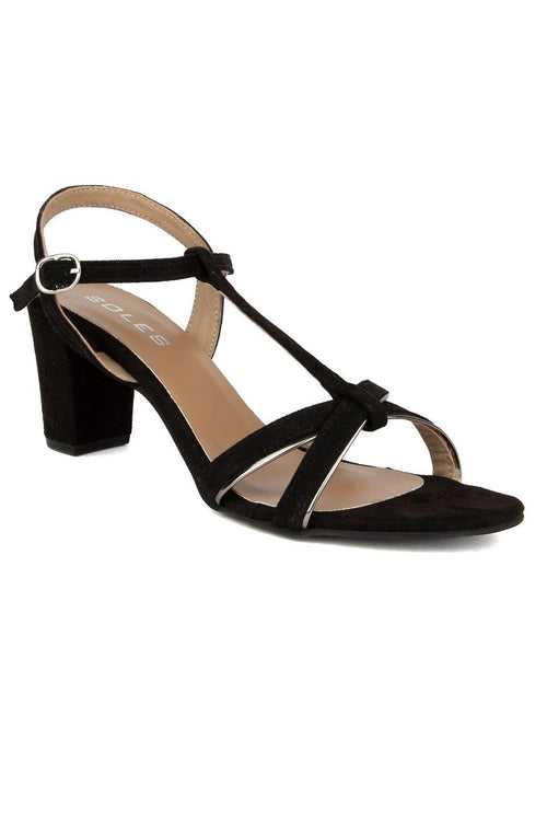 SOLES Women Black Heels
