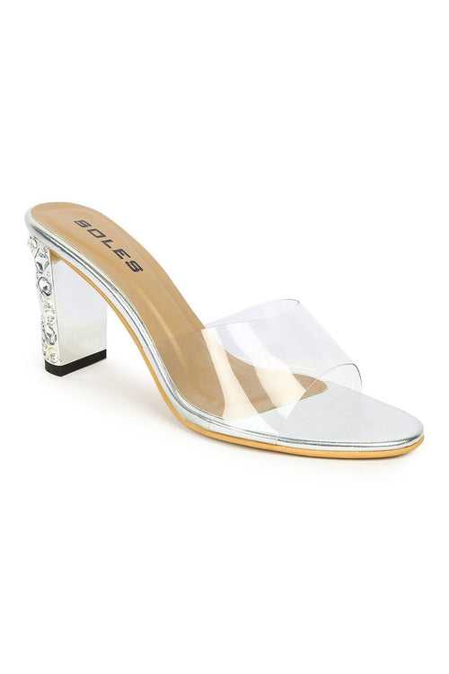 SOLES Silver Pretty Heels For The Pretty Legs - Chic & Feminine Footwear