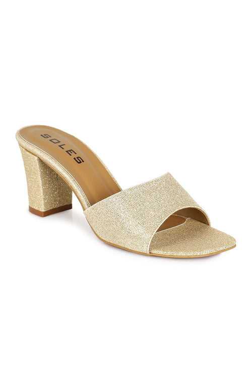 SOLES Women  Gold Heels