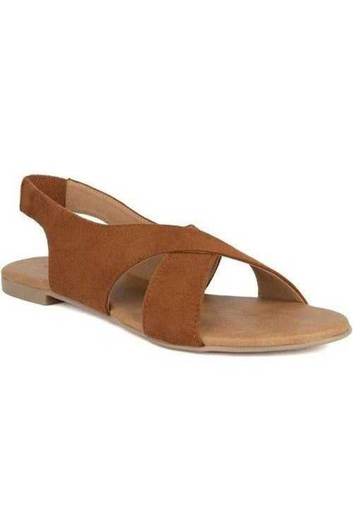 SOLES Tan Flat Sandals - Earthy & Comfortable Footwear