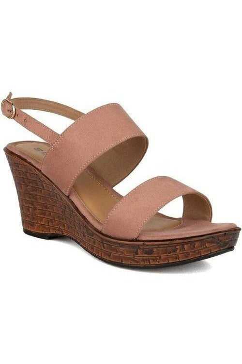 SOLES Pink Wedges - Feminine & Stylish Footwear
