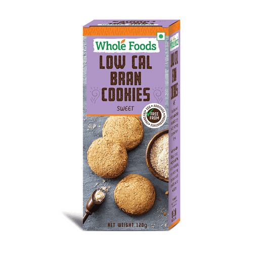 Low Cal Bran Cookies Sweet, Eggless
