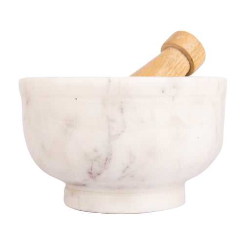 K&M White Mortar Pestle