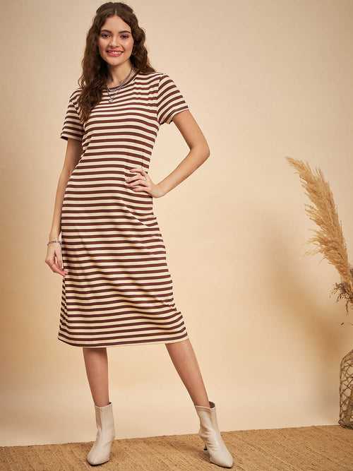 Striped T Shirt Dress