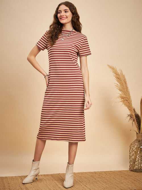 Striped T Shirt Dress