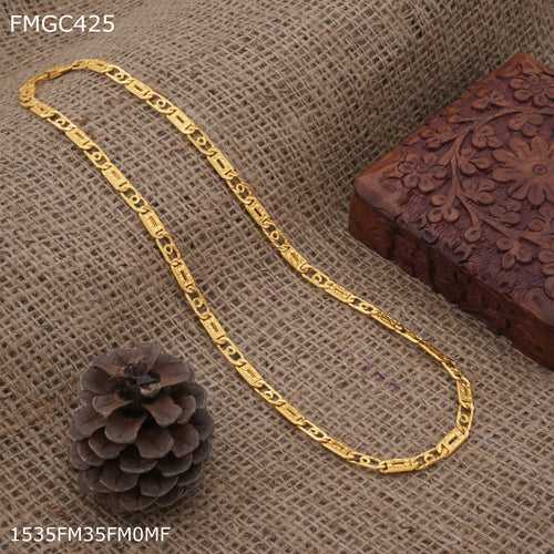 Freemen Nawabi Eight Gold plated Chain Design - FMGC425
