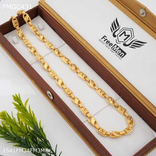 Freemen C cut S Gold plated Chain Design - FMGC431