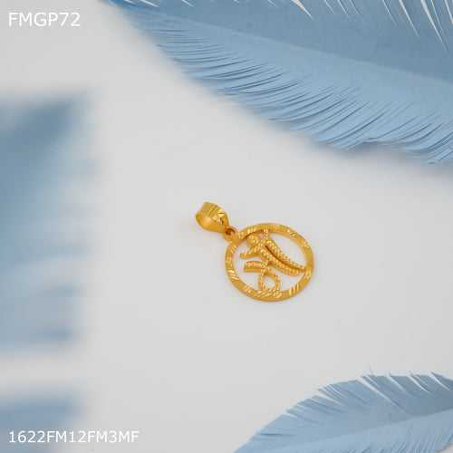 Freemen MAA pendent with gold plated for Men - FMGP72