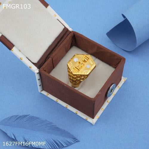 Freemen Ram gold plated ring for men - FMGR103