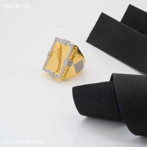 Freeme Jaguar ad Gold ring design for men - FMRI106