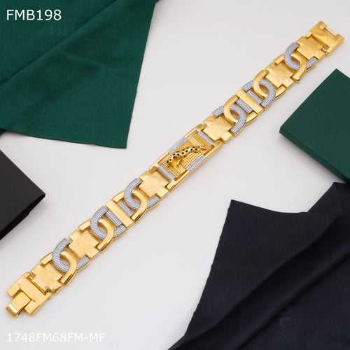 Freemen Jaguar with Rhodium Bracelet For Men - FMB198