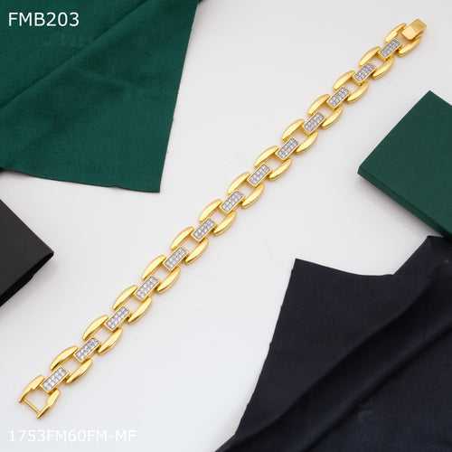 Freemen AD goldne Bracelet For Men - FMB203