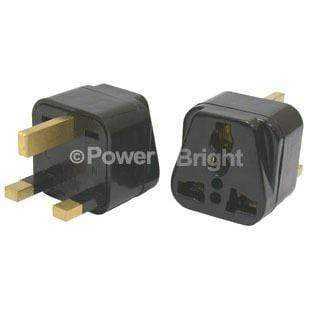 GS2 PowerBright Universal Input to UK Grounded Plug Adapter