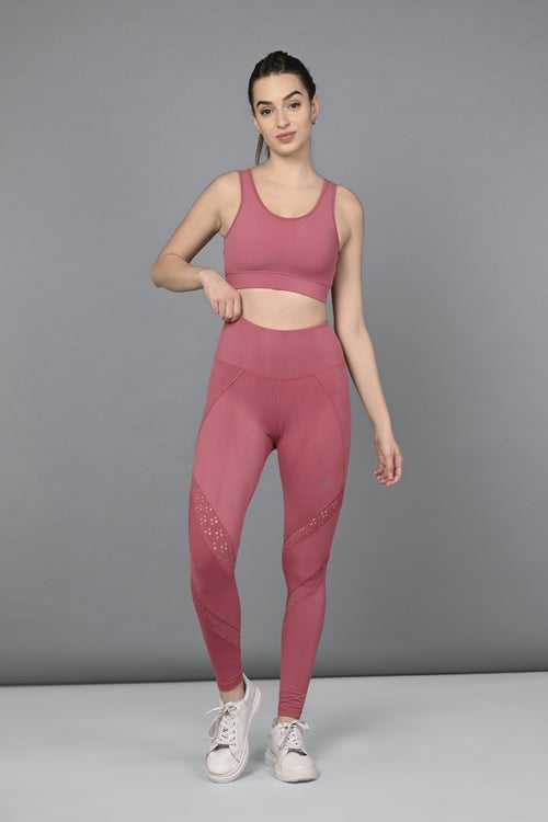 Peony Pink Sports bra & legging set