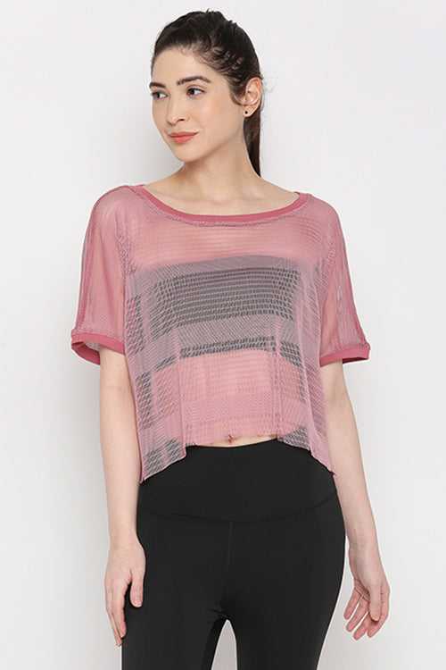 Pink Netted Top