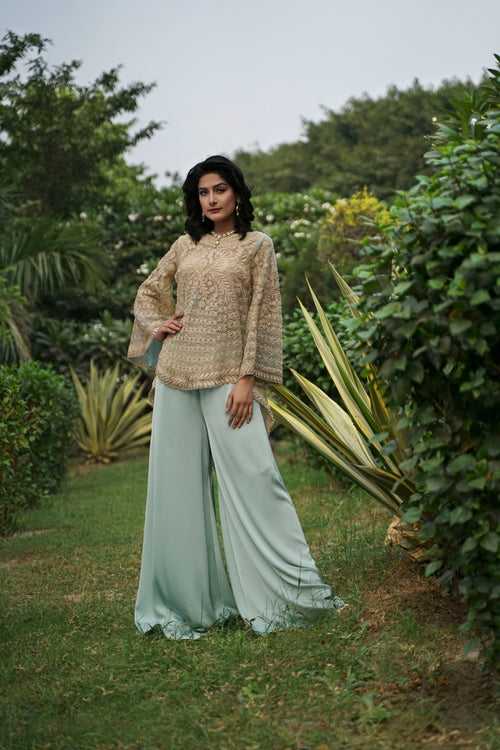 Indo-Western Co-Ord Set in Pastel Colours