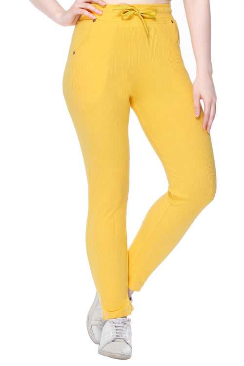 Women Stretchable Slim Fit Yoga Workout Gym Pants with Pockets