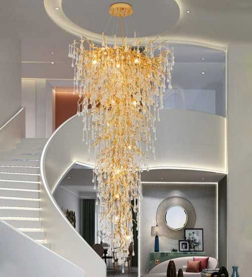 Nordic Crystal Double Height Chandelier - Large